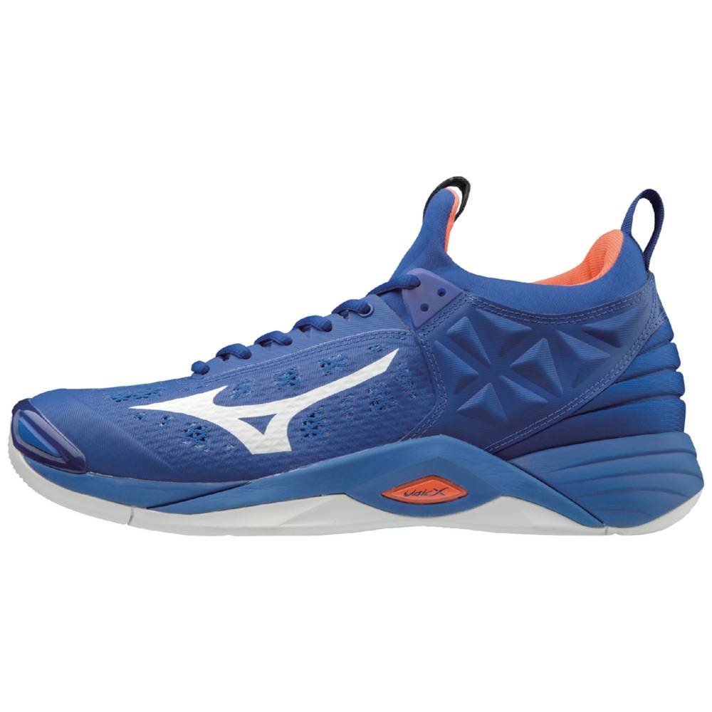 Mizuno Wave Momentum Férfi Röplabda Cipő Királykék/Narancssárga MHS596028